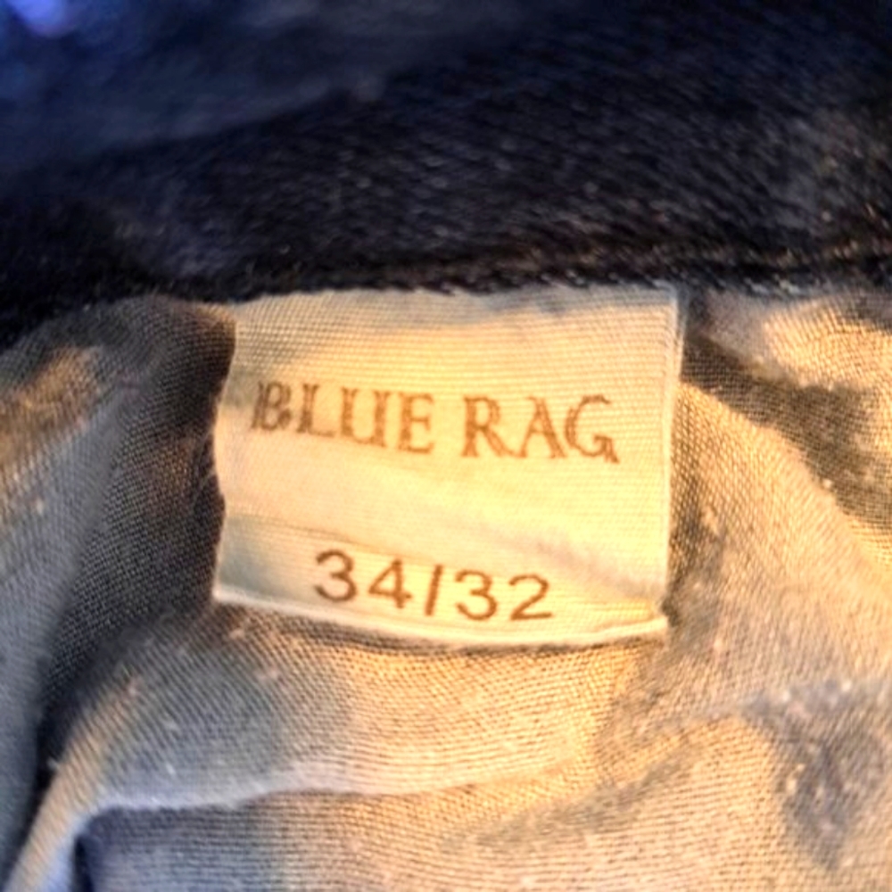 Blue Rag Dark Wash Jeans Size 34/32 - Picture 6 of 7